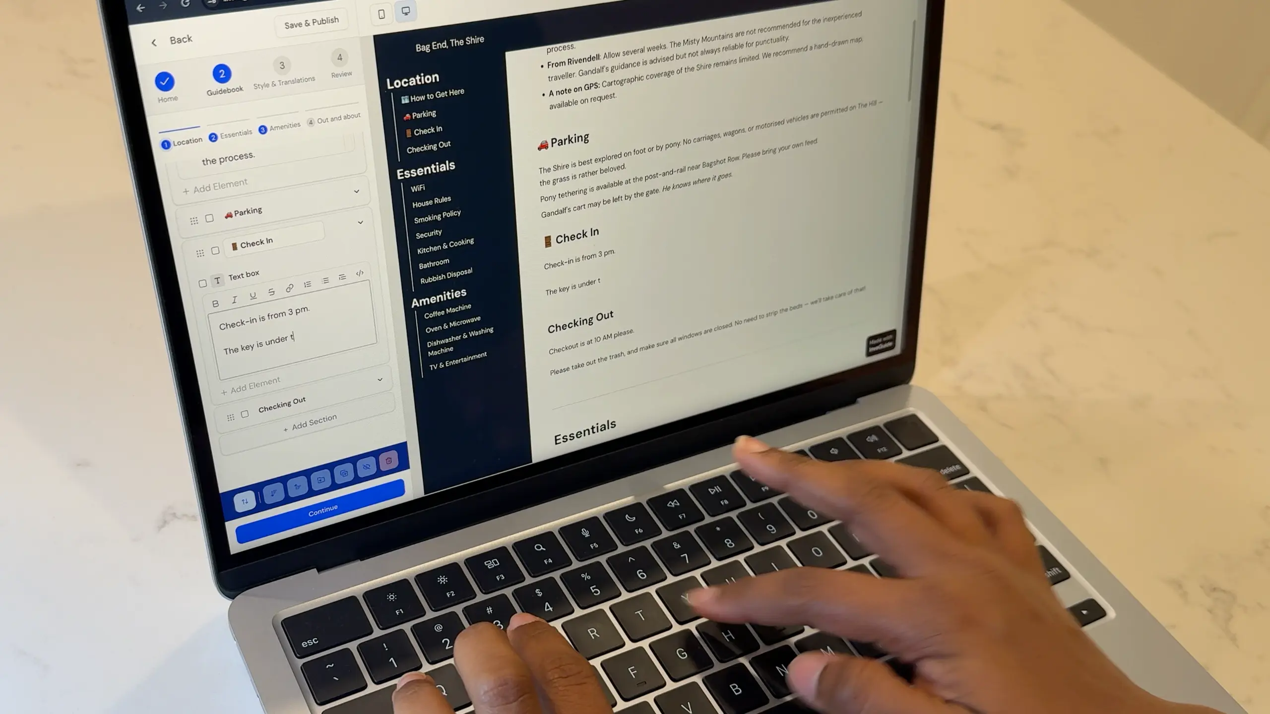 Host editing guidebook