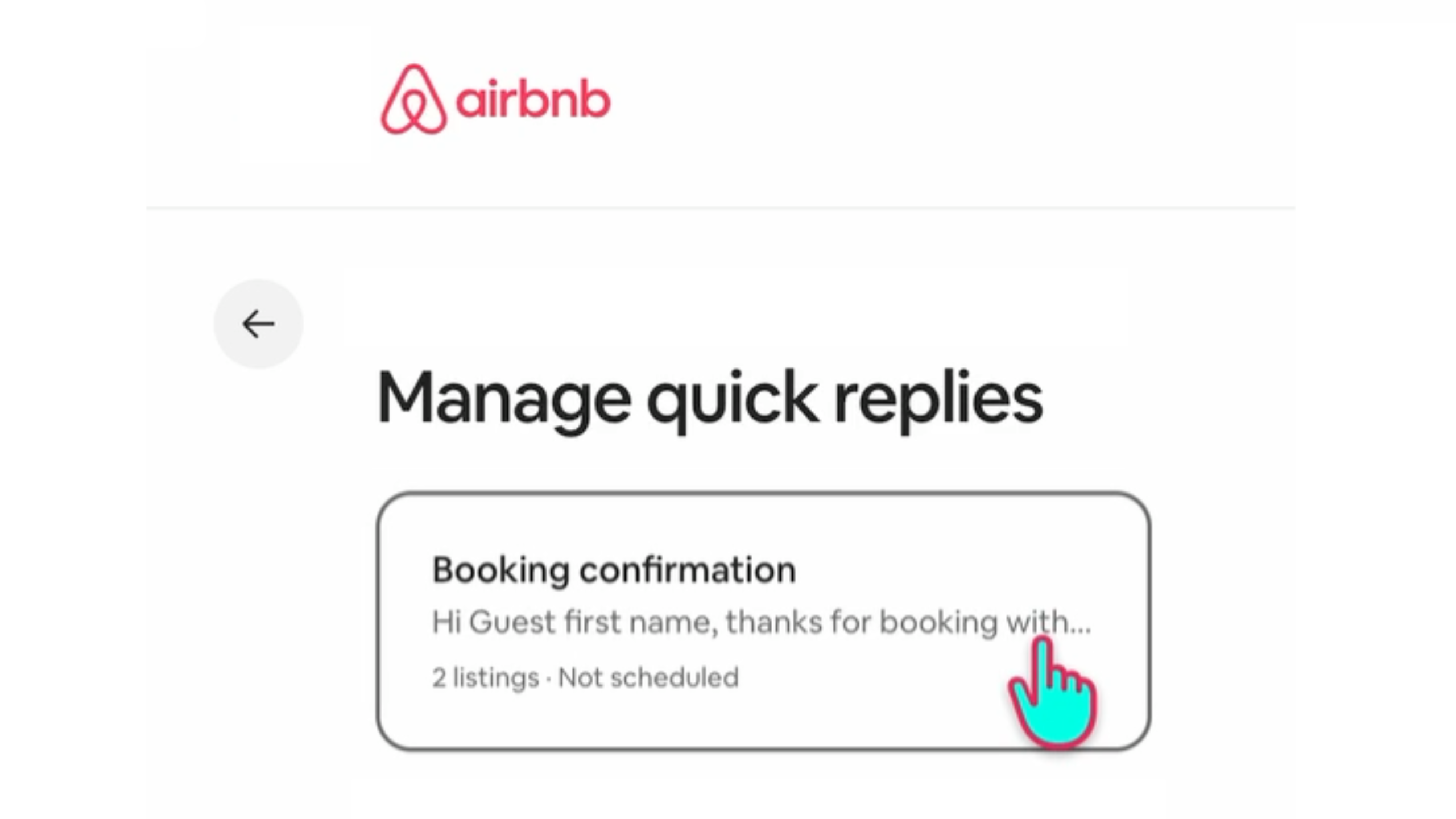 Share guidebook link on Airbnb