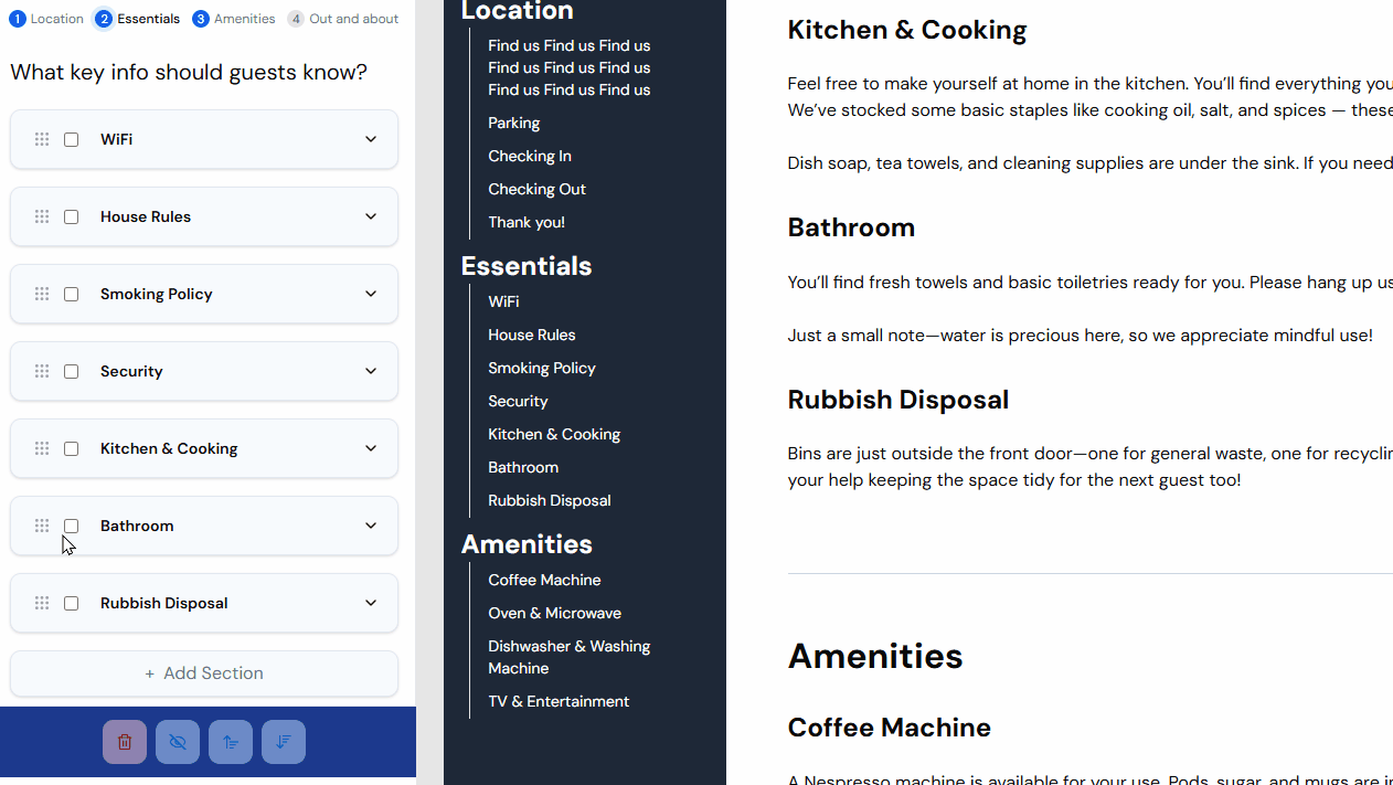 Create and Share Guest Guides Faster with InvoGuide Multi select delete 1