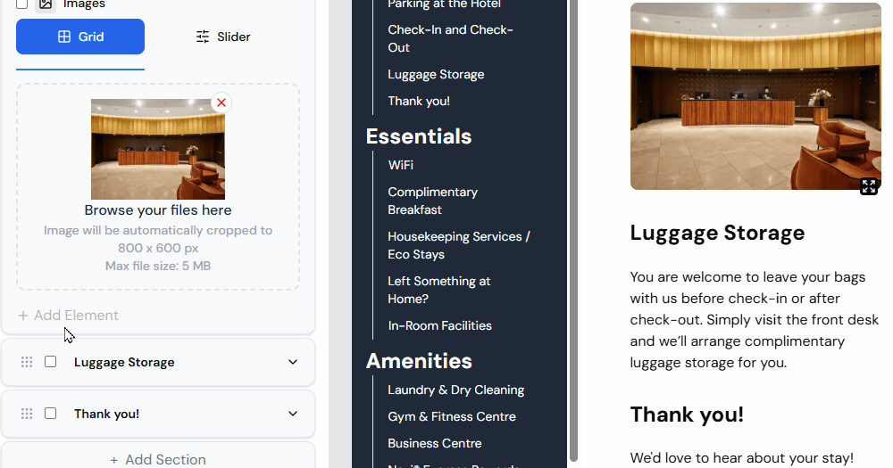 Unlock Video Embeds, Emails and Easier Edits email add section 3